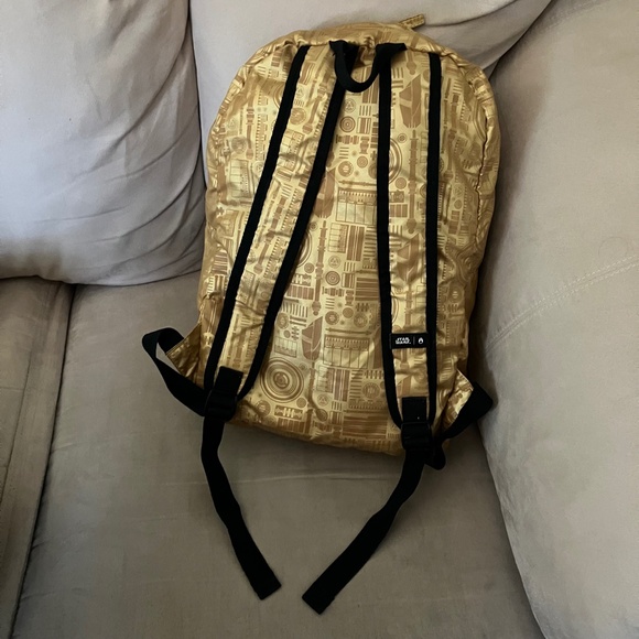Nixon Star Wars C3PO Lightweight Packable Backpack Gold Droid C-3PO Book Bag - Picture 3 of 12